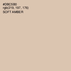 #DBC5B0 - Soft Amber Color Image